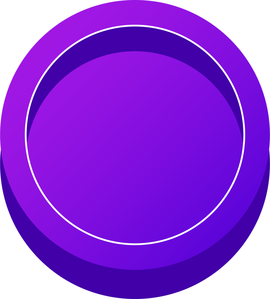 simple 3D colorful glossy buttons.purple shape board or frame symbol png