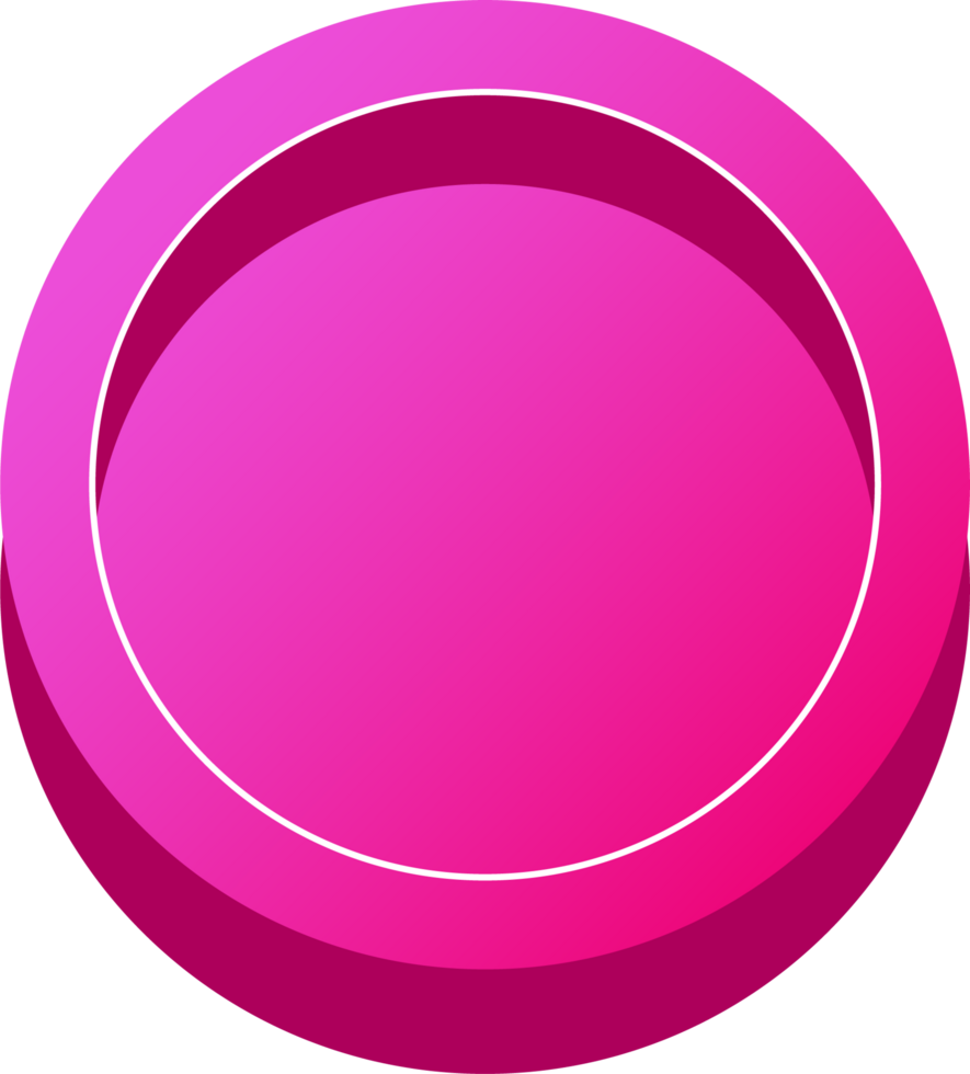 simple 3D colorful glossy buttons.pink shape board or frame symbol png