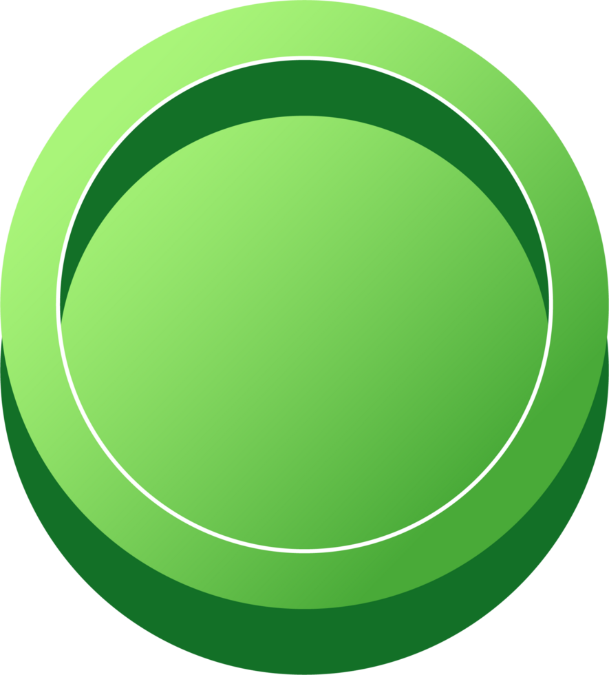 simple 3D colorful glossy buttons.green shape board or frame symbo png