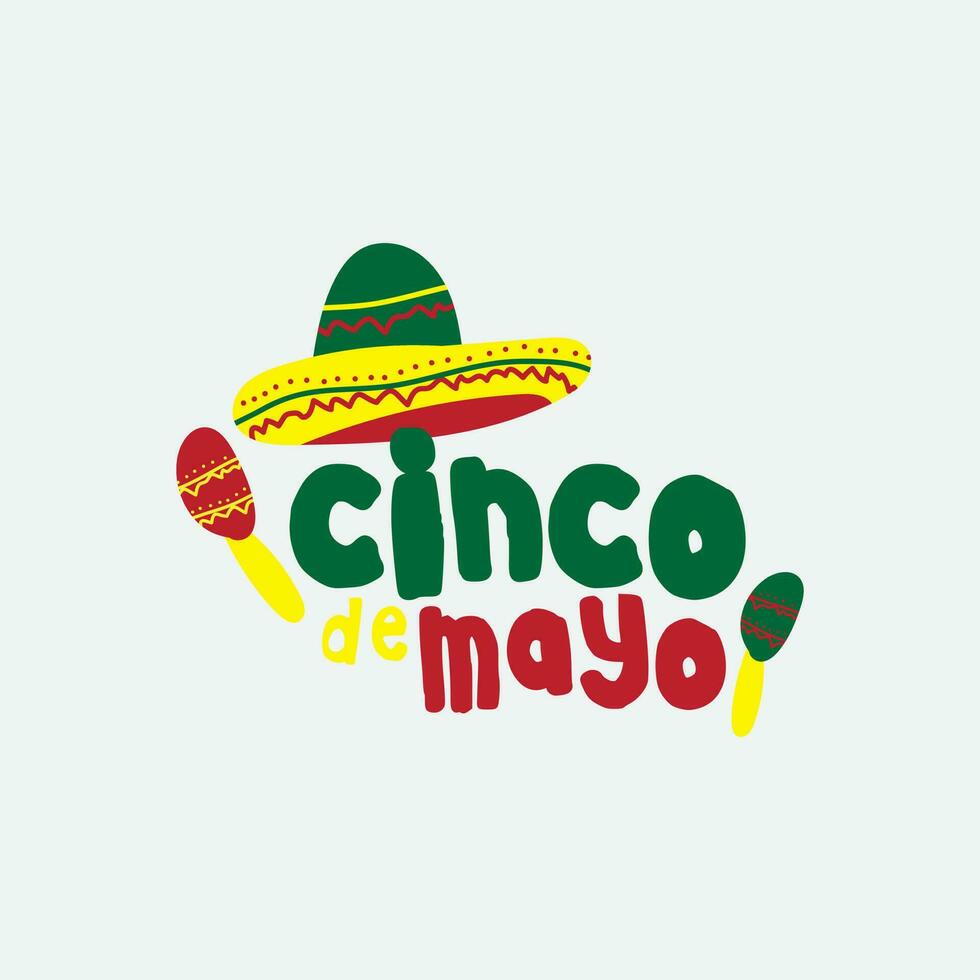 Vector illustration of Cinco de Mayo greeting, social media feed design cover banner post flyer poster background