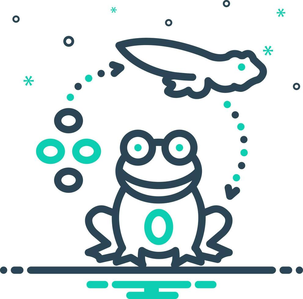 mix icon for reproduced vector