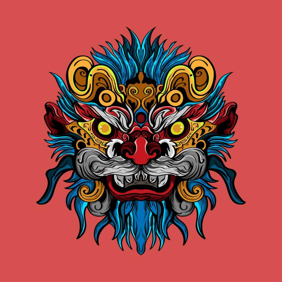 Dragon head  conceptIllustration, perfect for T-shirt, Apparel or merchandise design vector