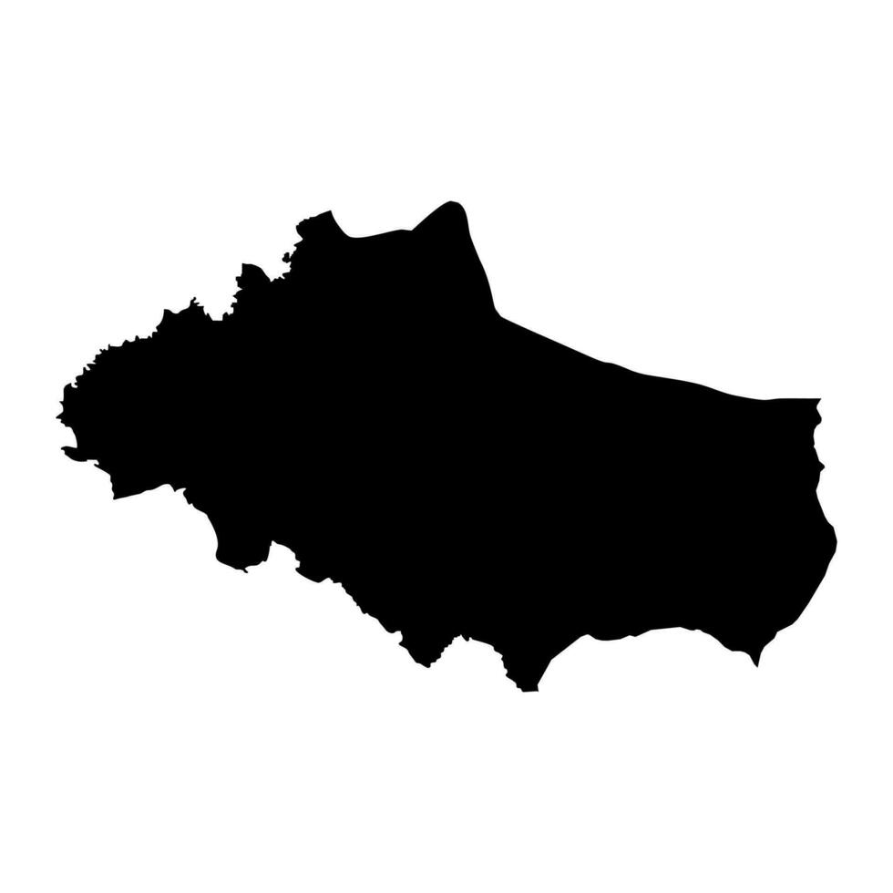 Dobrich Province map, province of Bulgaria. Vector illustration.