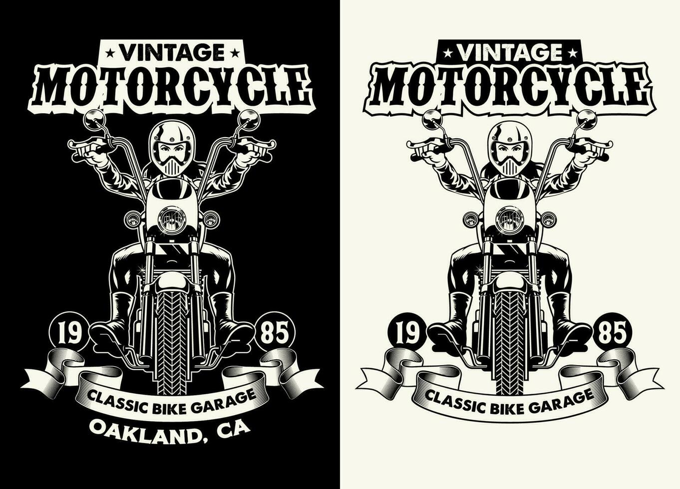 negro y blanco camiseta diseño de mujer motocicleta club vector