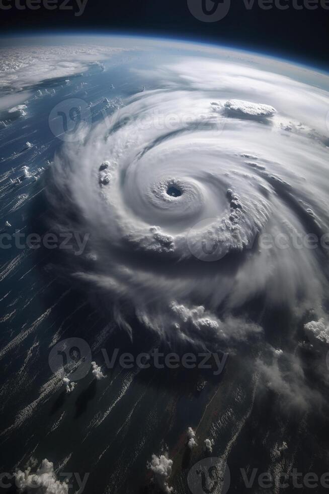 Spinning Power of Natures Storms, created with photo