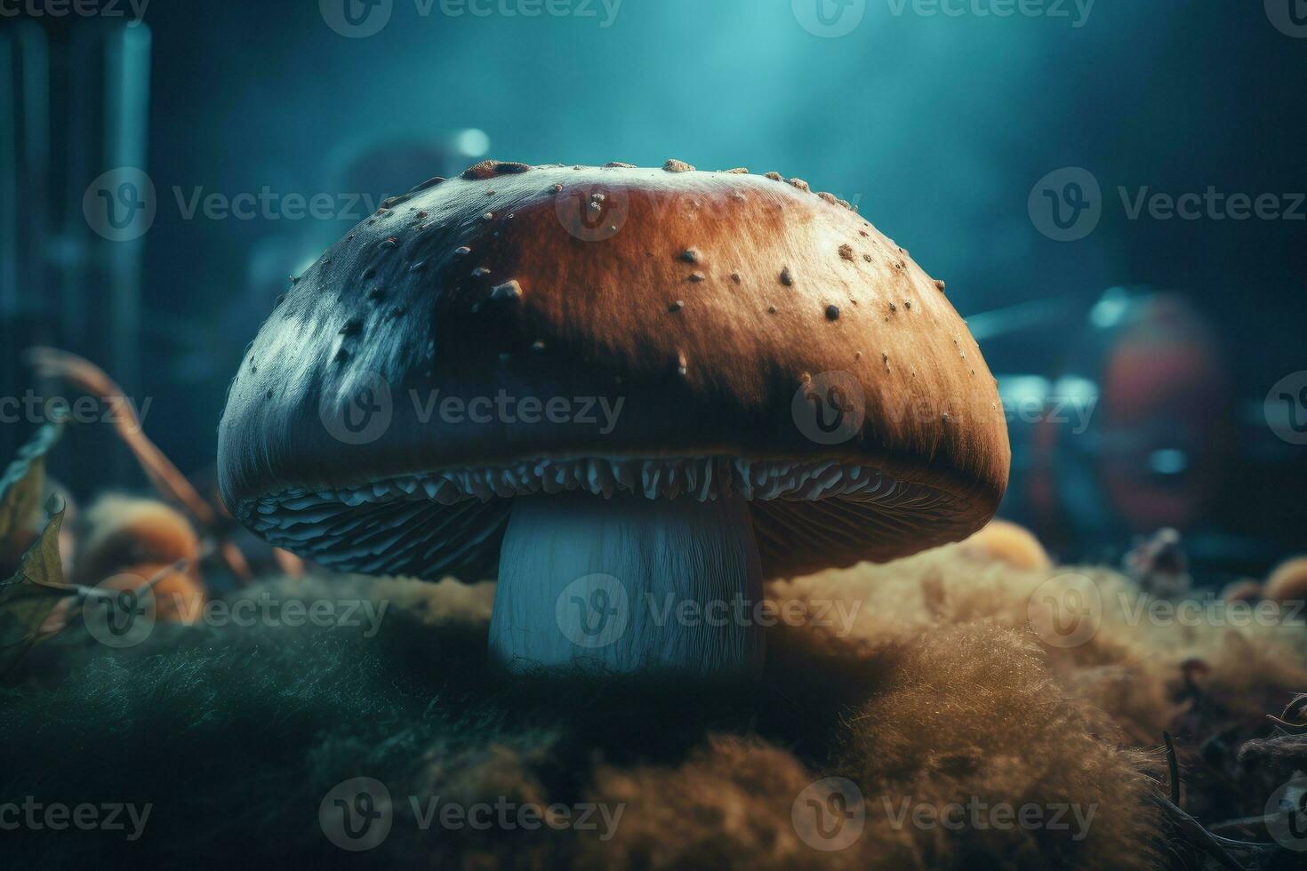 Mushroom boletus edulis. Generate Ai photo