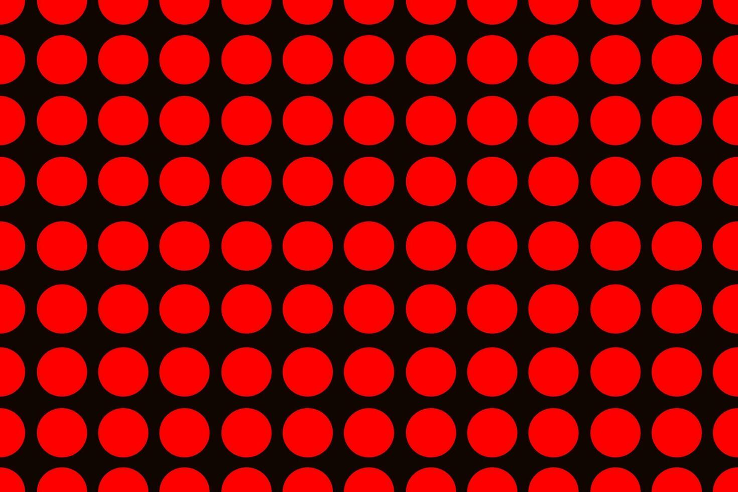 Red circle seamless pattern on black background for background design ,wallpaper,clothe design,dress design vector