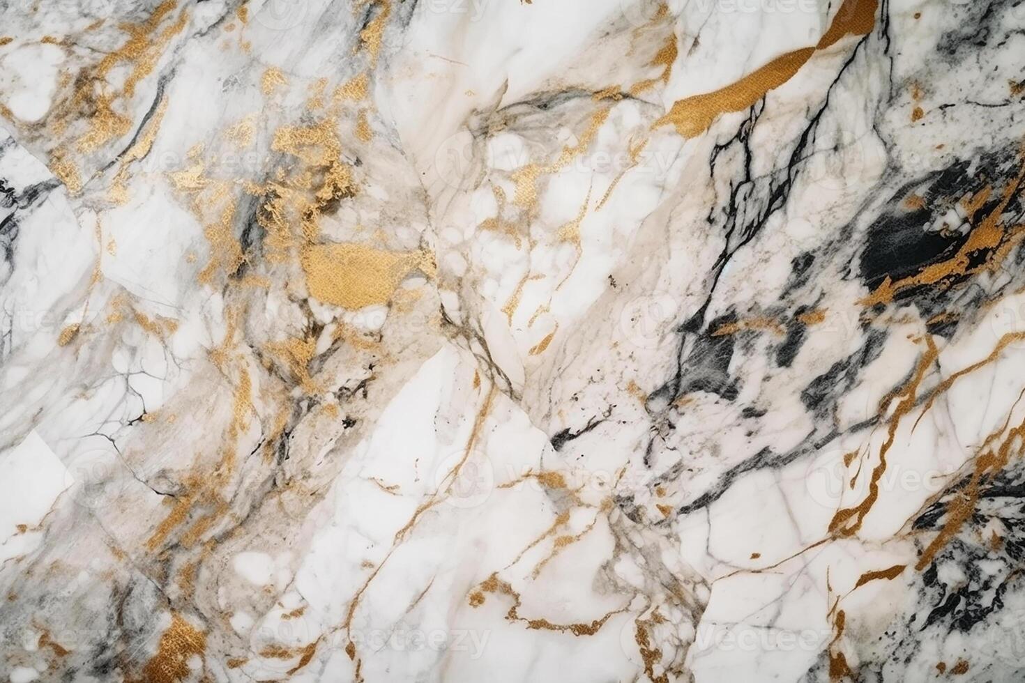 White marble texture with gold flecks. photo