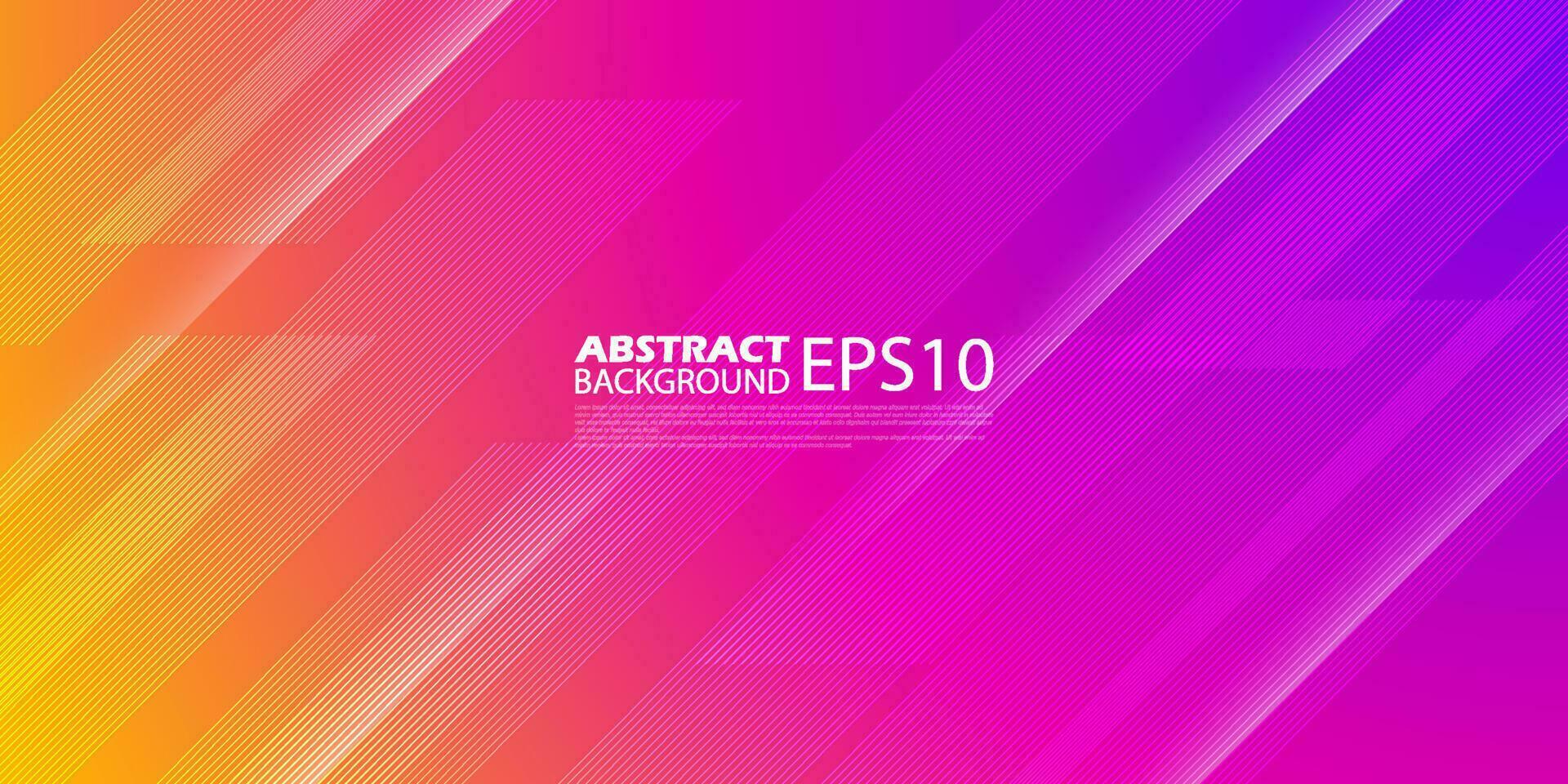 Abstract bright orange,pink and purple gradient background overlap template vector with overlay lines and shapes.Colorful background with simple pattern design.Eps10 vector