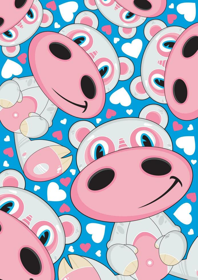 Cartoon Hippo 41.eps vector