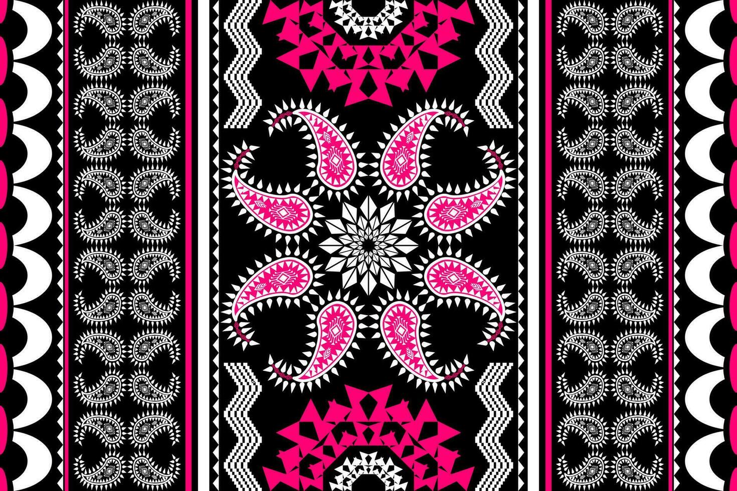 Ikat Figure aztec embroidery style. Geometric ethnic oriental traditional art pattern.Design for ethnic background,wallpaper,fashion,clothing,wrapping,fabric,element,sarong,graphic,vector illustration vector
