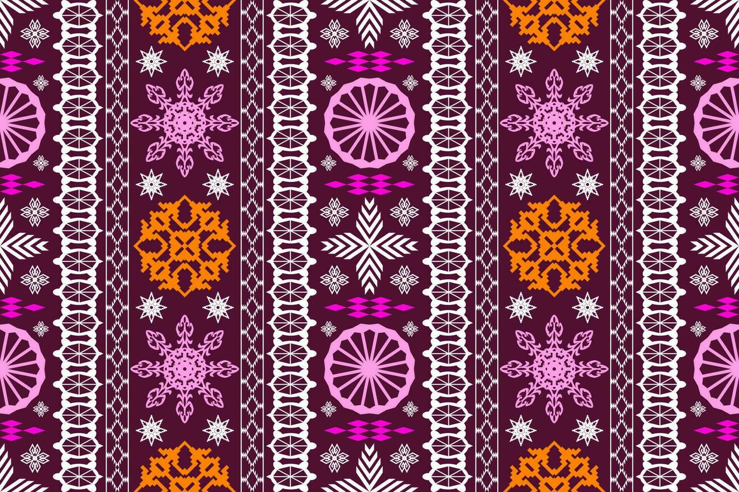 Ikat Figure aztec embroidery style. Geometric ethnic oriental traditional art pattern.Design for ethnic background,wallpaper,fashion,clothing,wrapping,fabric,element,sarong,graphic,vector illustration vector