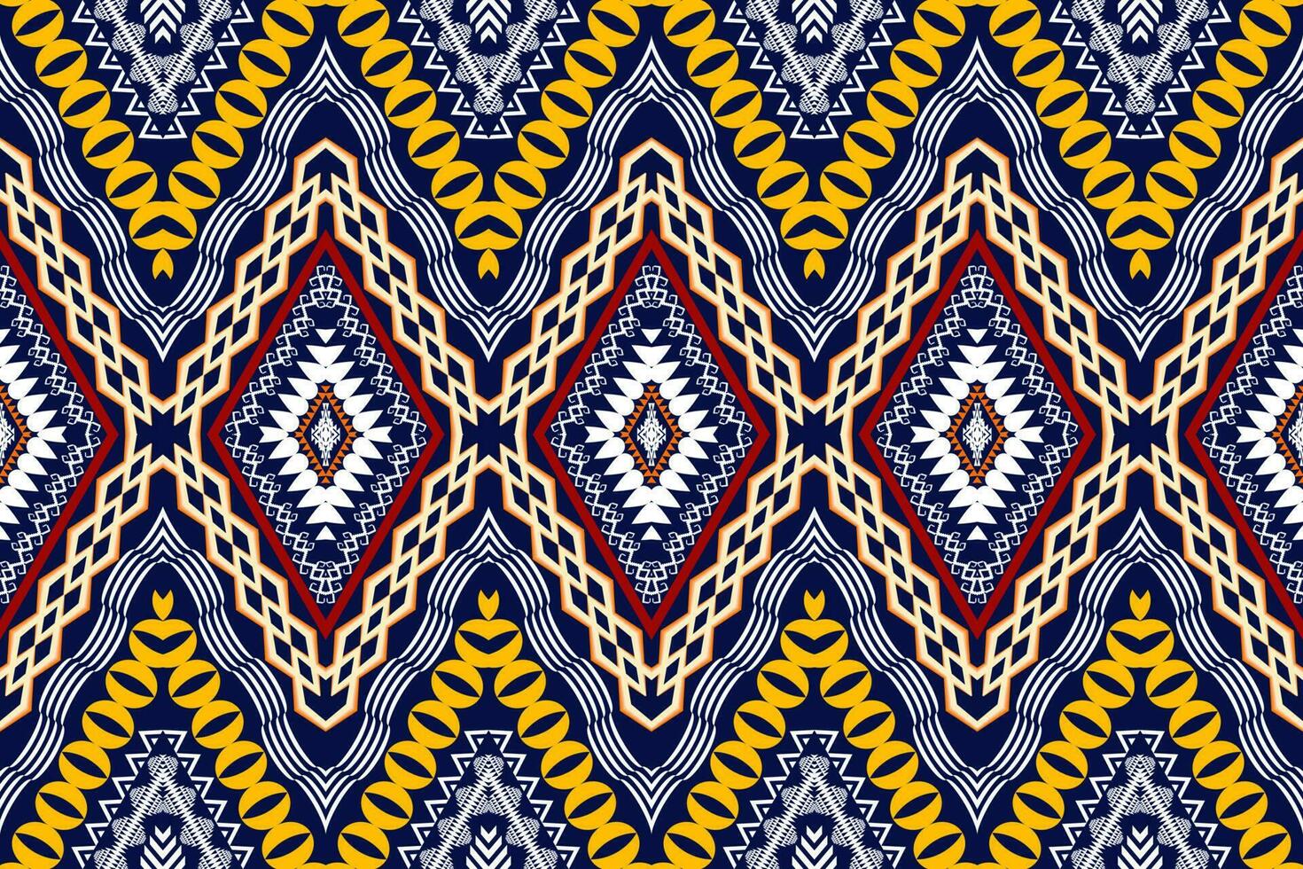 Ikat Figure aztec embroidery style. Geometric ethnic oriental traditional art pattern.Design for ethnic background,wallpaper,fashion,clothing,wrapping,fabric,element,sarong,graphic,vector illustration vector