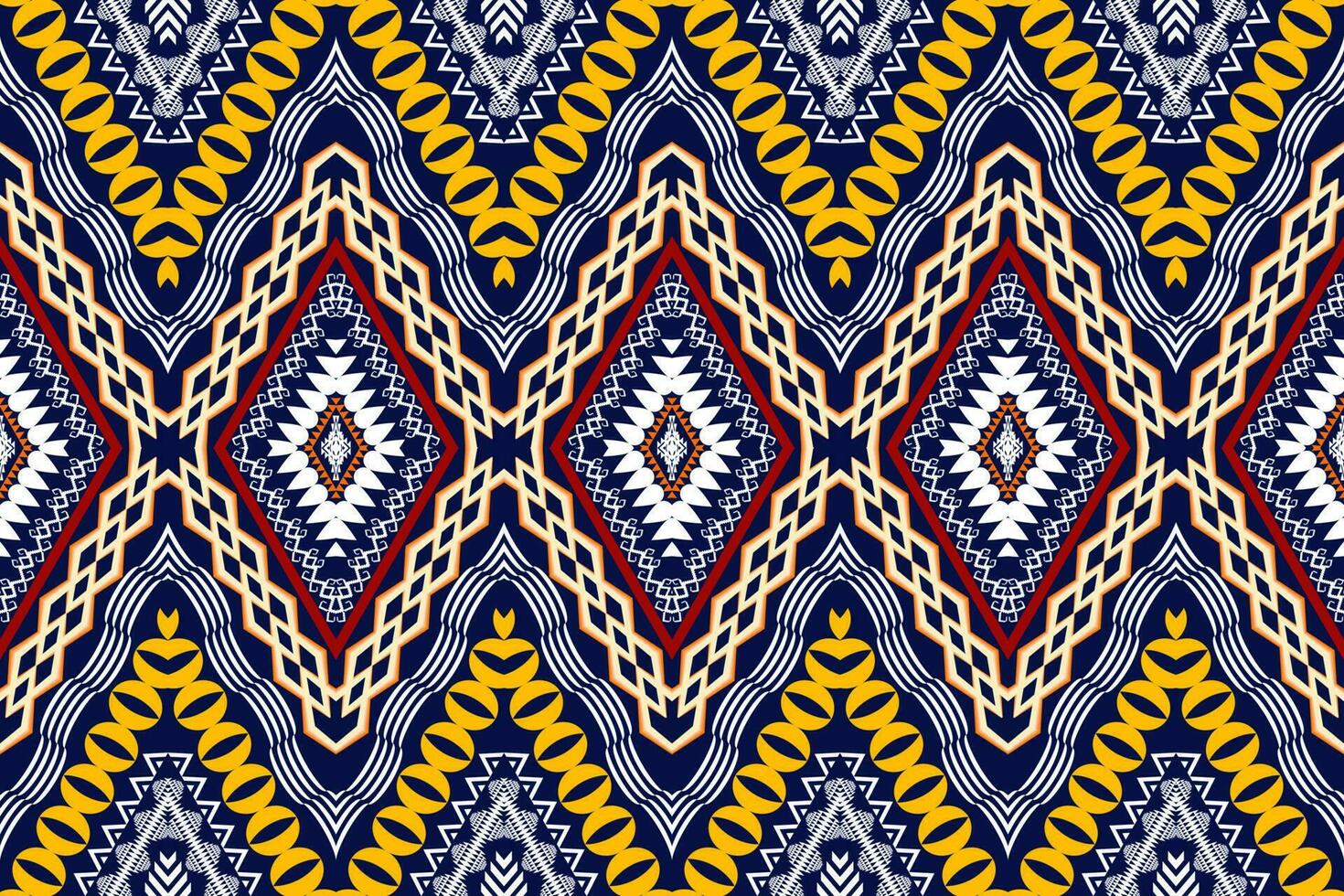 Ikat Figure aztec embroidery style. Geometric ethnic oriental traditional art pattern.Design for ethnic background,wallpaper,fashion,clothing,wrapping,fabric,element,sarong,graphic,vector illustration vector