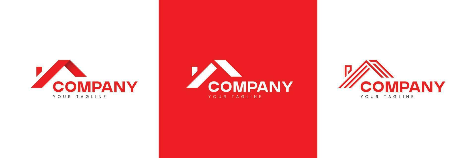 A collection of Simple Real Estate Logos that are Suitable for Your Company Engaged in the Field of Investment Agents, Real Estate, Homestay, and Others vector