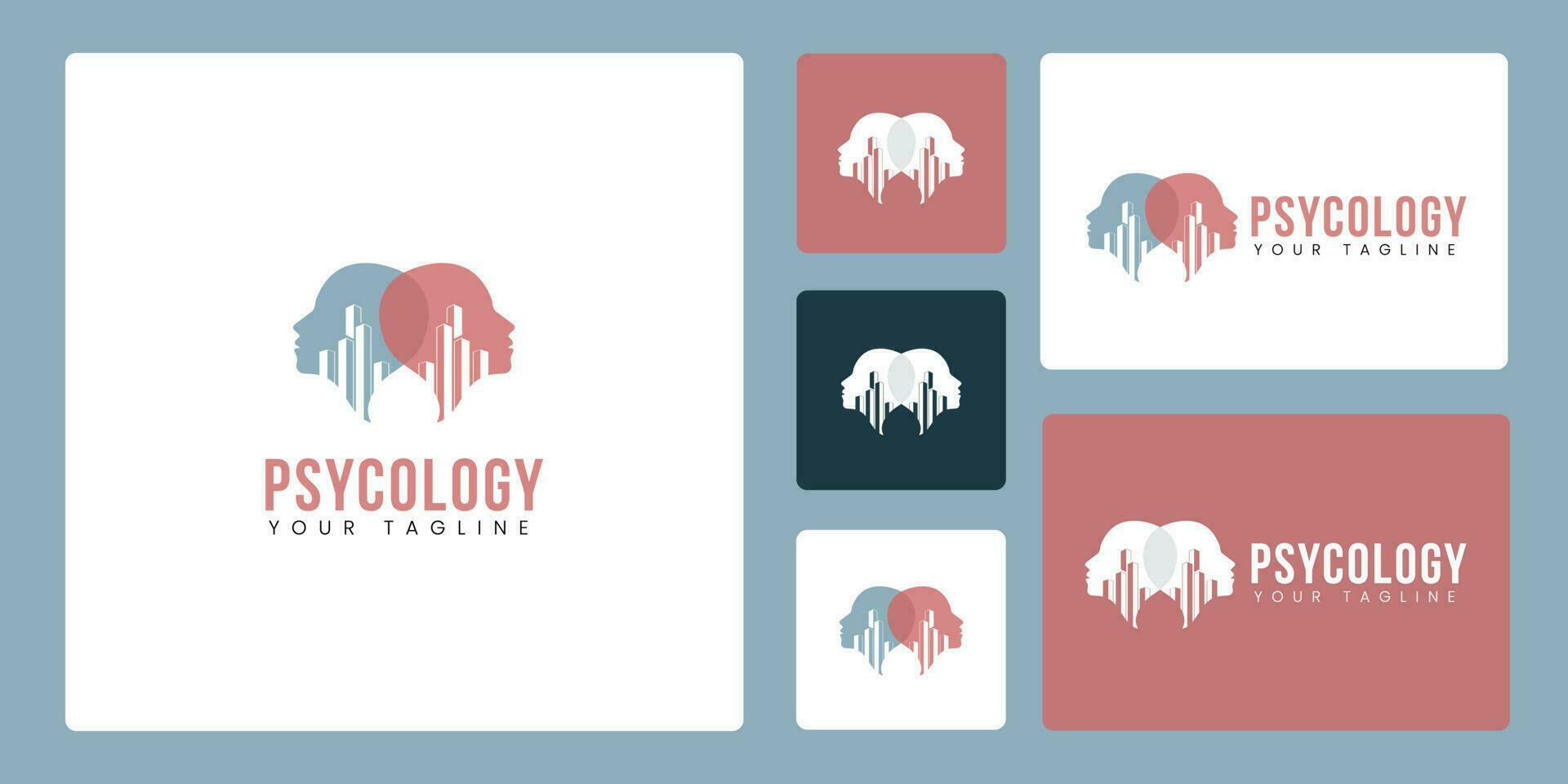 psicología logo, adecuado para empresas comprometido en psicología, motivadores, y otro compañías. vector