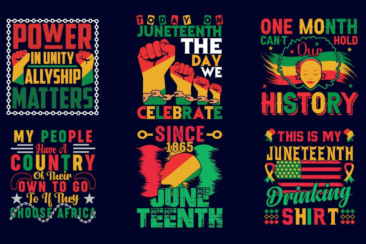 Juneteenth, Black history t shirt design vector