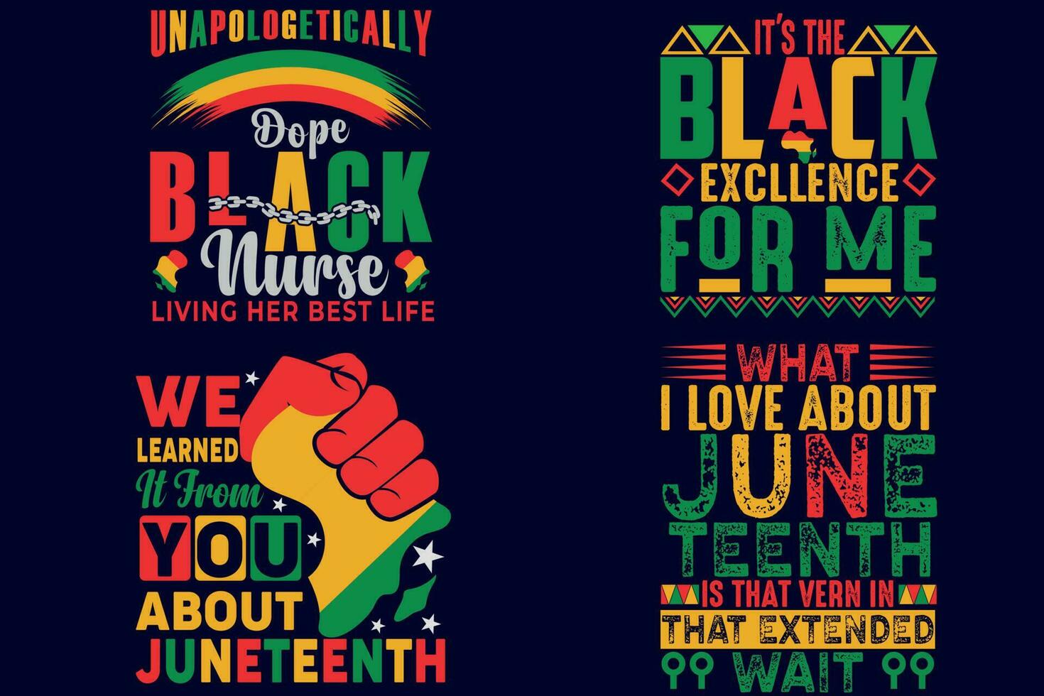 Juneteenth, Black history t shirt design vector