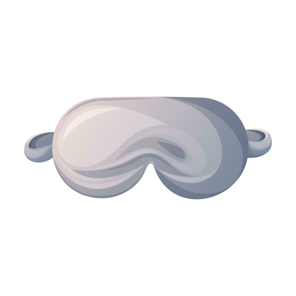 Eye mask for comfortable sleep and travel. Happy waking up, health, relaxation, sleeping concept.Trendy vector illustration.