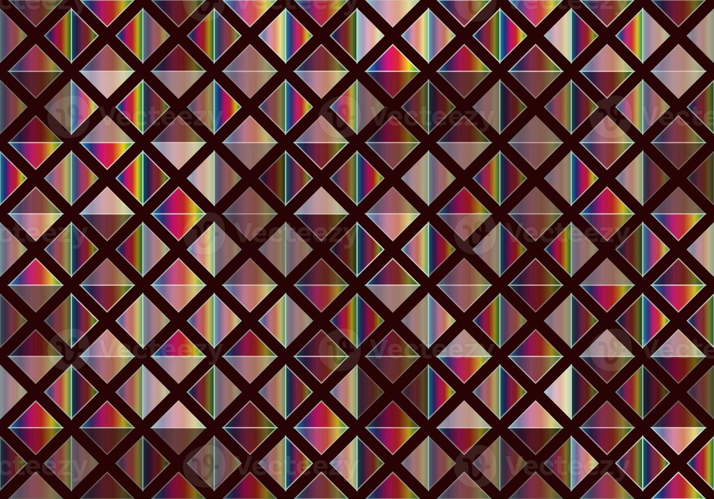 Gradient-based square pattern in brown and Rainbow color Square Gradient on Dark brown background is best for Print Design, Textile, Packaging Design, Web, Interior Design photo