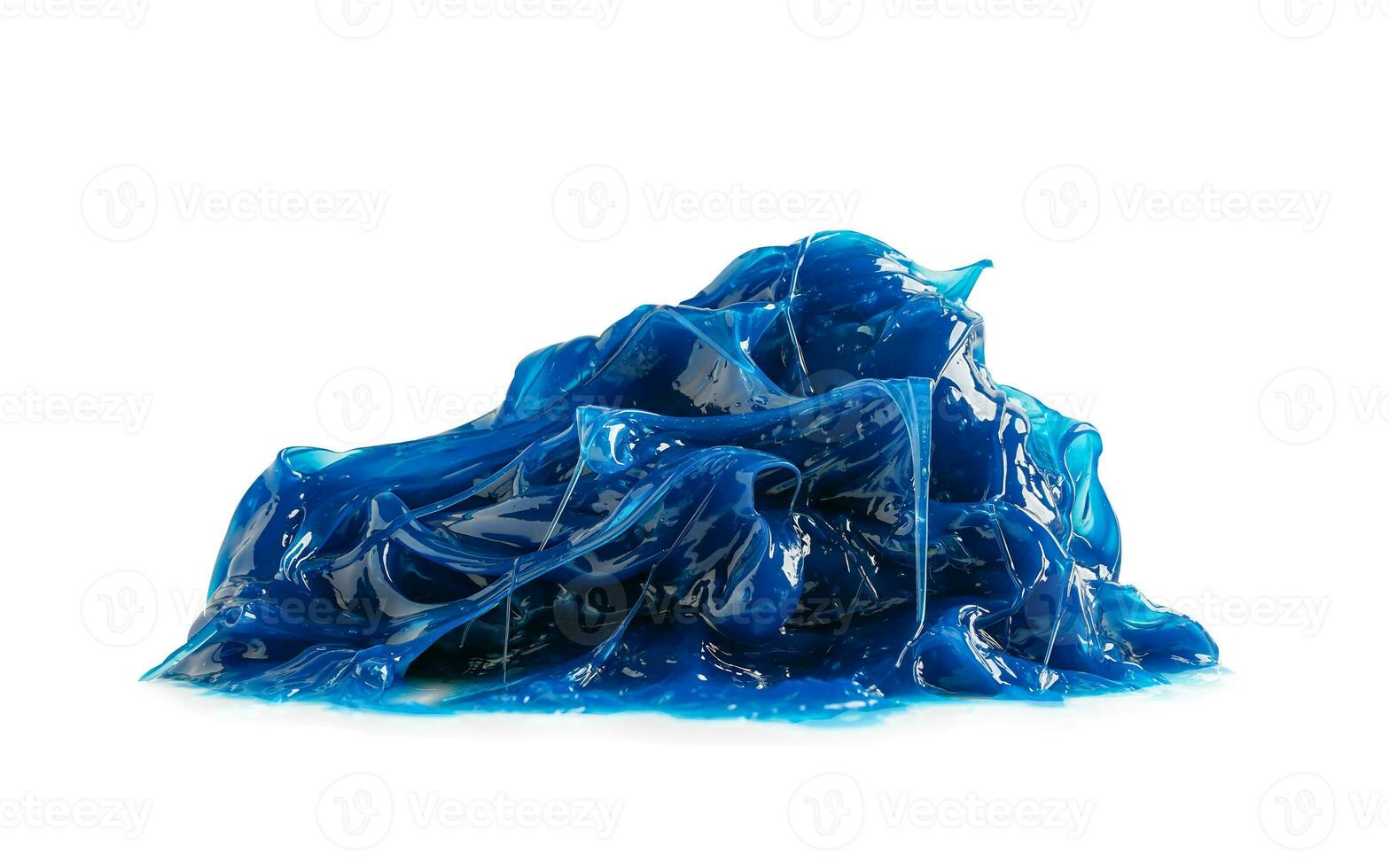 Grease, Blue premium quality synthetic lithium complex grease isolated on white background with clipping path. photo