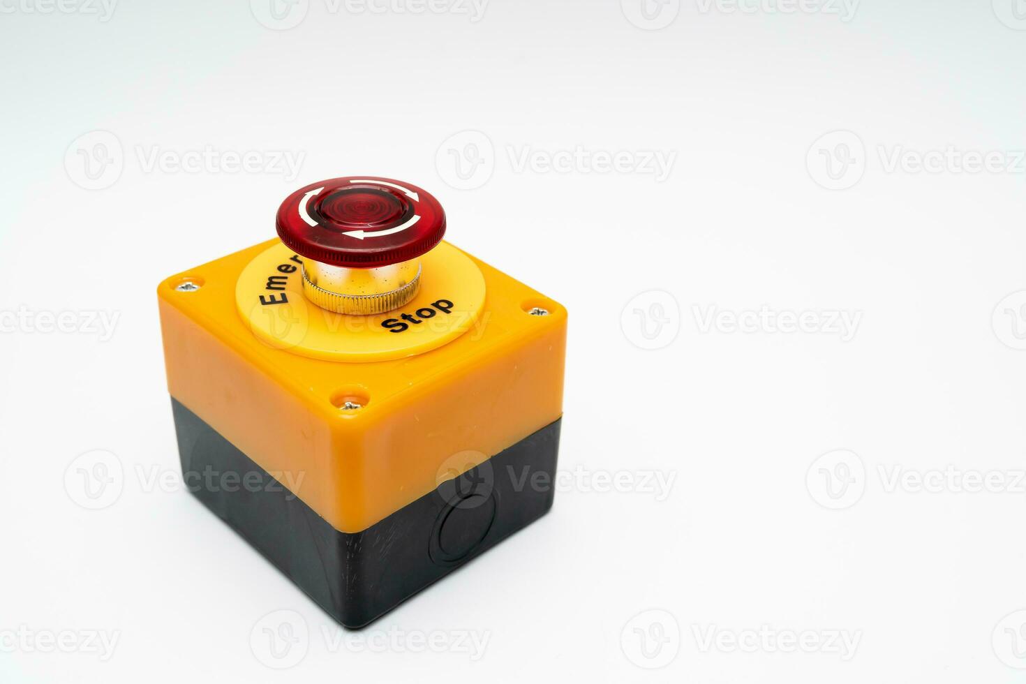 emergency stop button. Big Red emergency button or stop button for