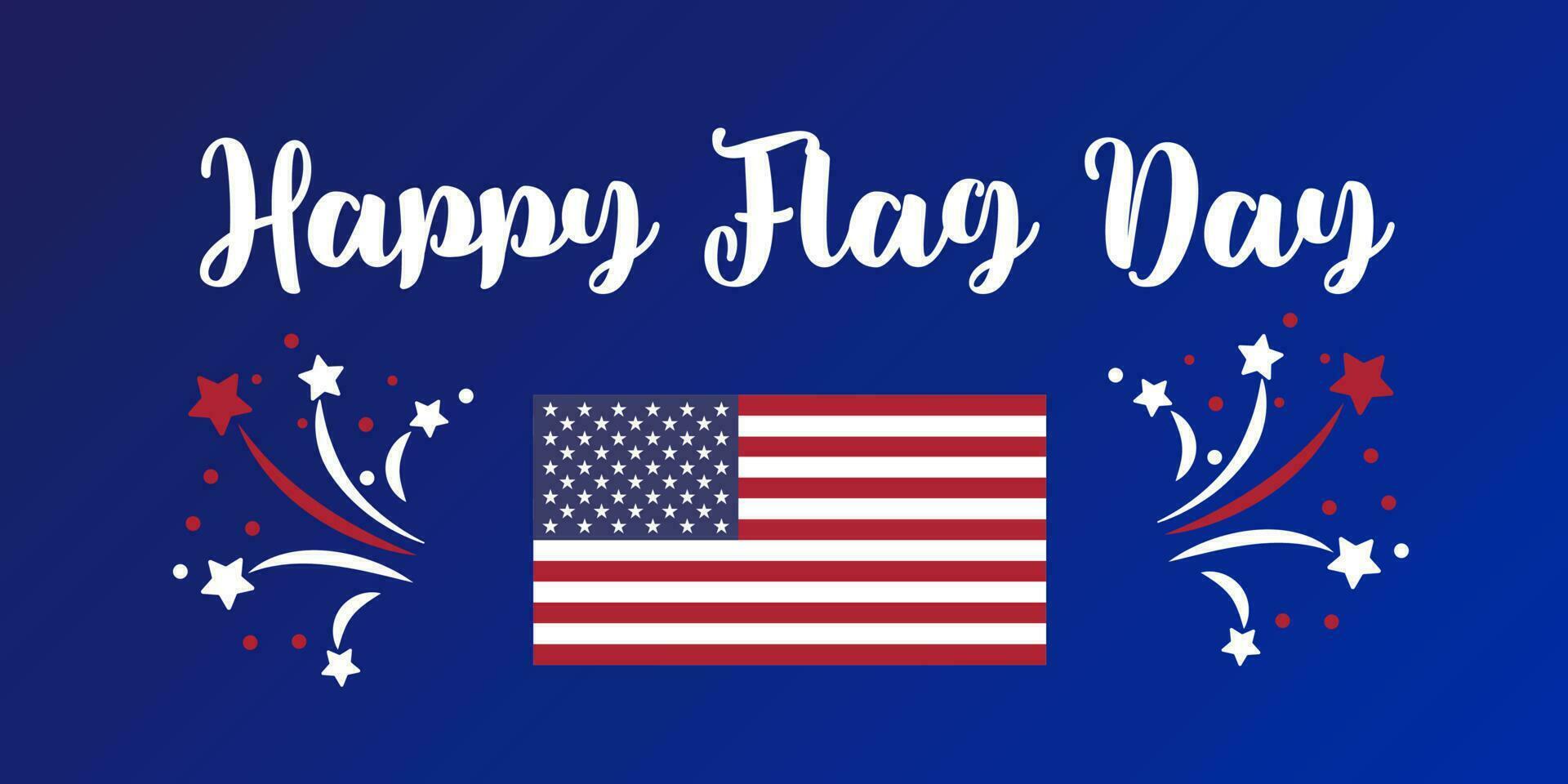 Happy Flag Day background template. Vector illustration of a background for Happy Flag Day. Flag day banner or badge.Creative illustration,poster or banner of happy Flag Day