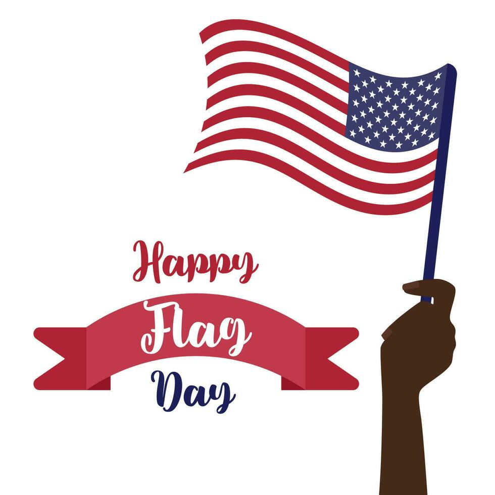 Happy Flag Day background template. Vector illustration of a background for Happy Flag Day. Flag day banner or badge.Creative illustration,poster or banner of happy Flag Day