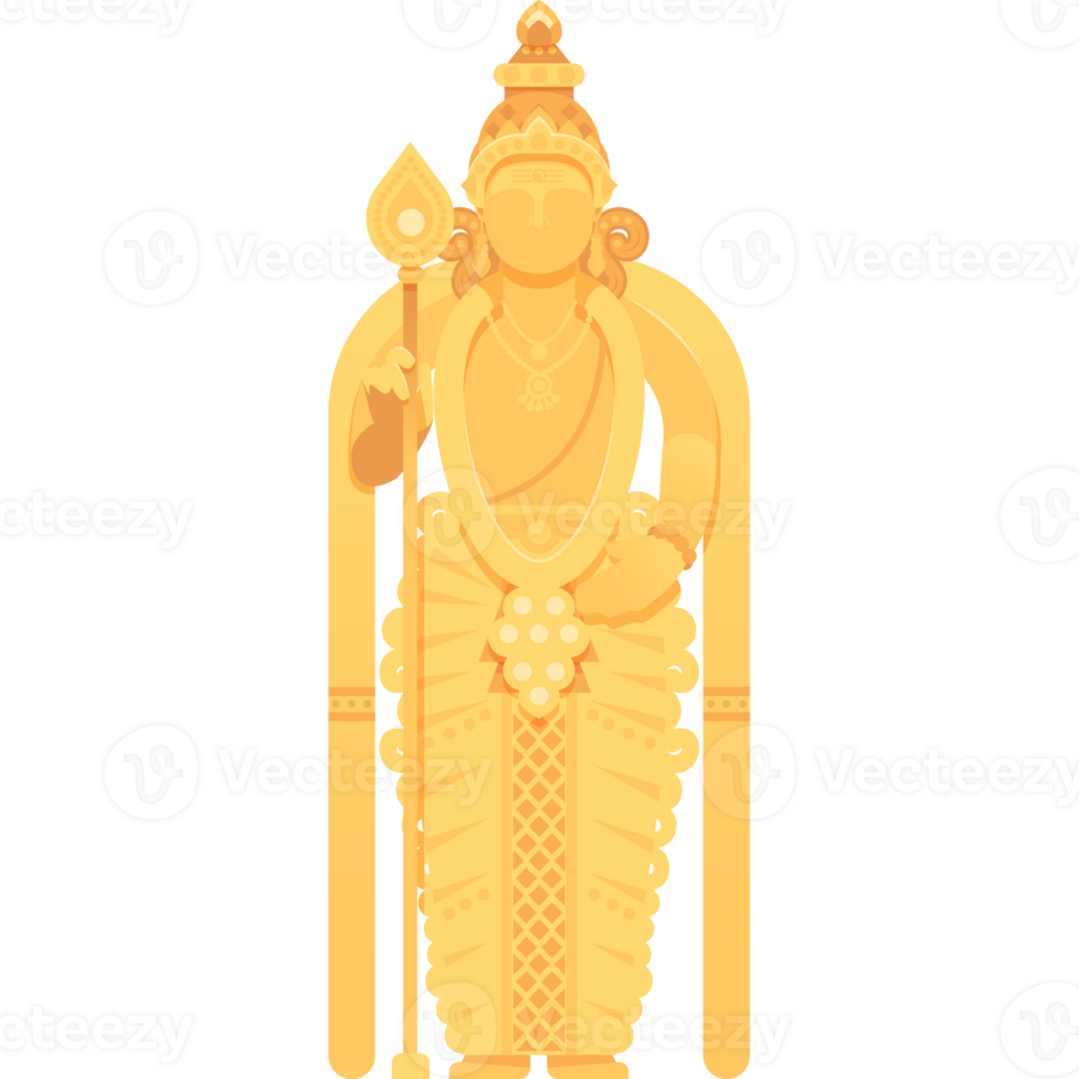 Statue of hindu god Muragan png