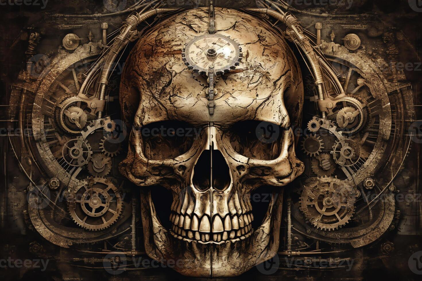 Steam background with skulls?