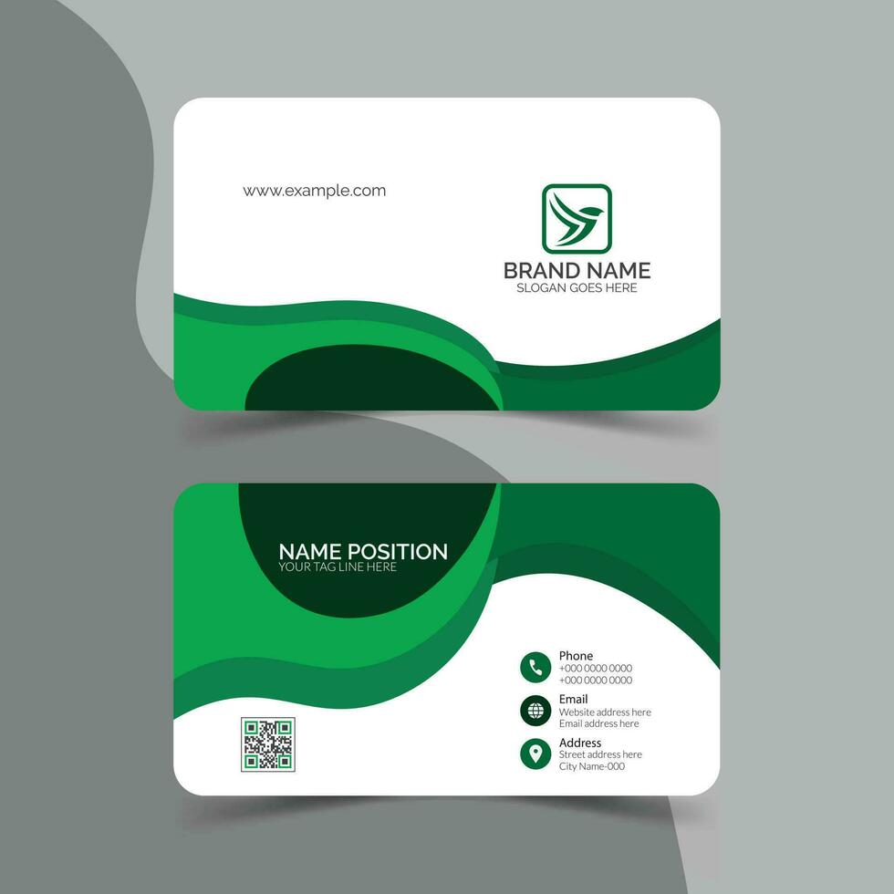 Modern and clean professional business card template vector