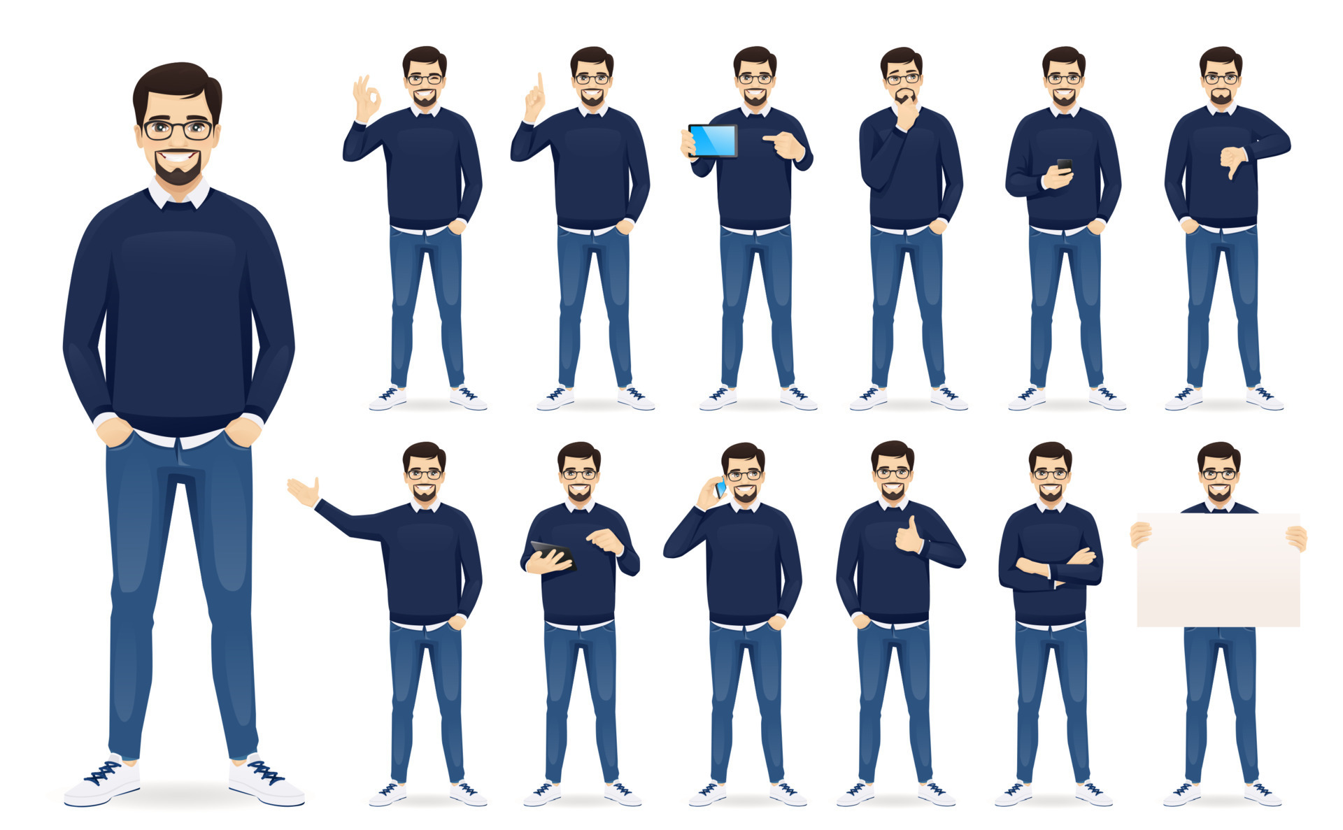 Casual Character Vector Art, Icons, and Graphics for Free Download