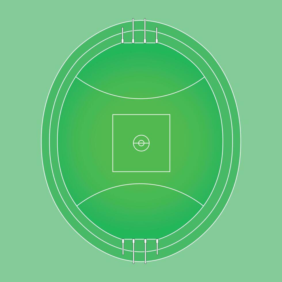 Australian football field, special tactical board vector