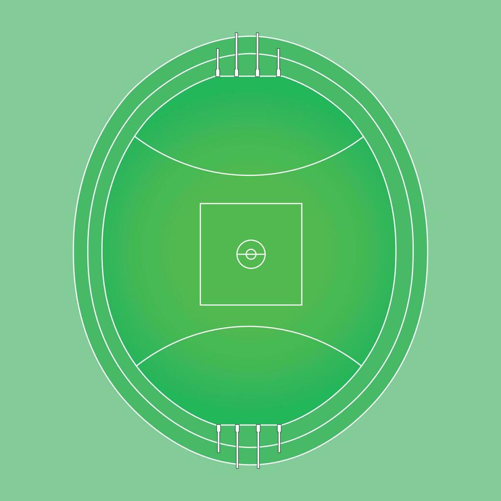 Australian football field, special tactical board vector