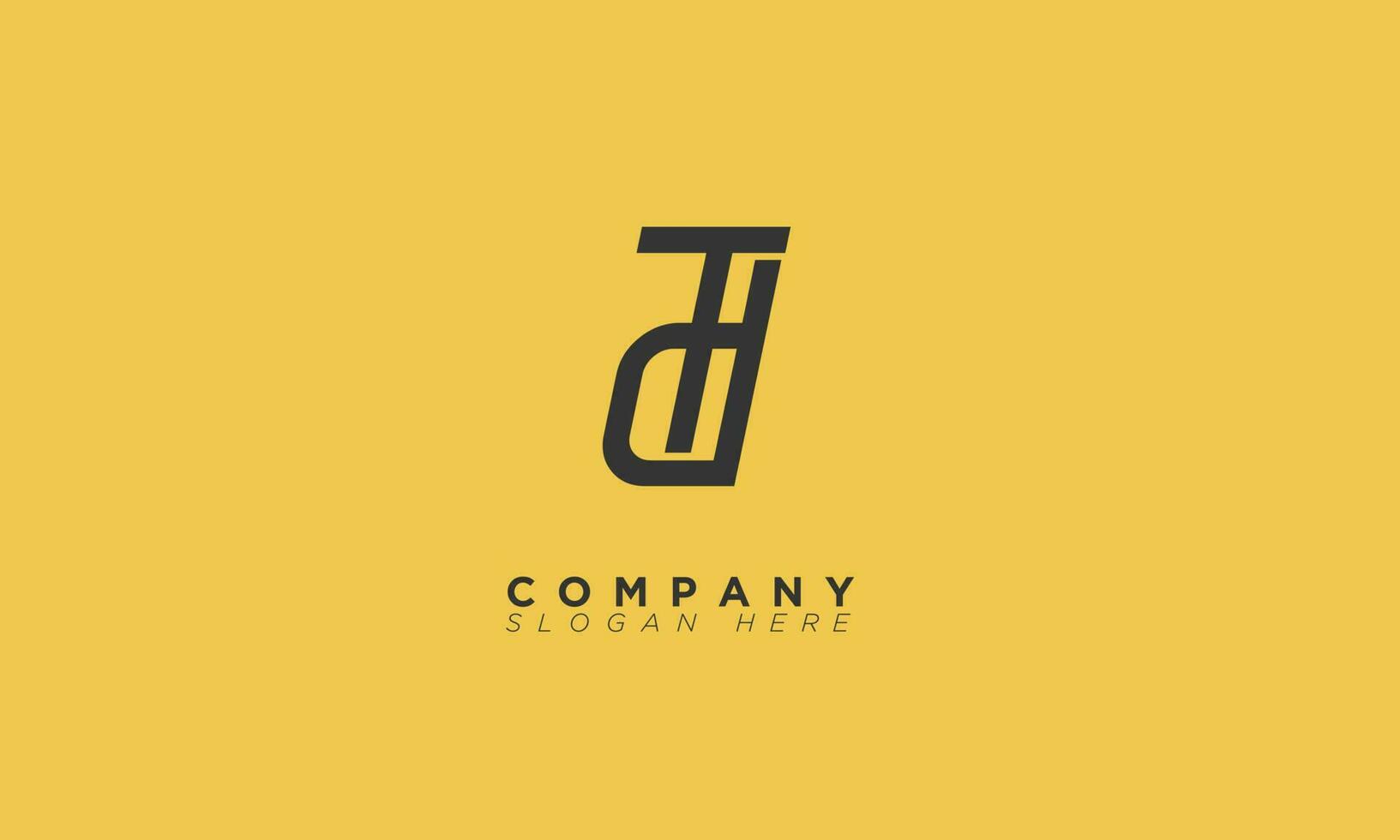 DT Alphabet letters Initials Monogram logo TD, D and T vector