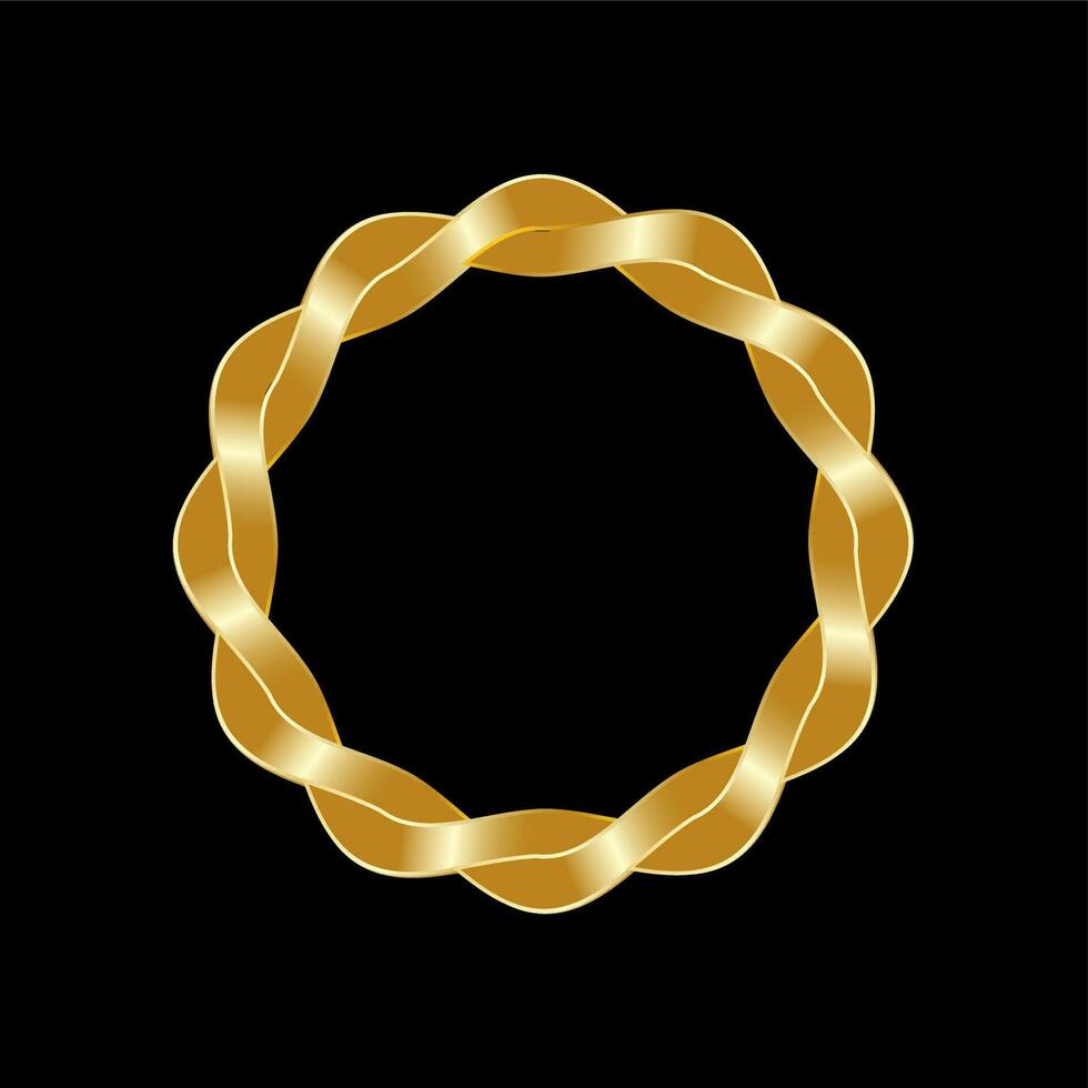 Golden Interweaven Bracelet vector