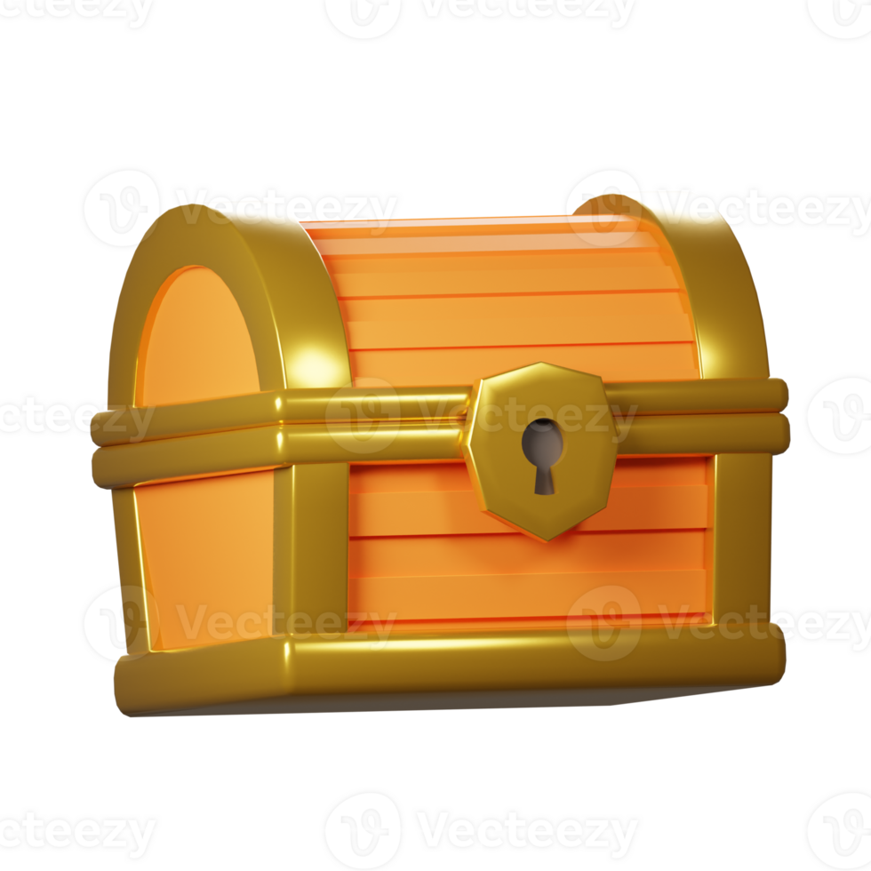 3D Treasure Box Icon png