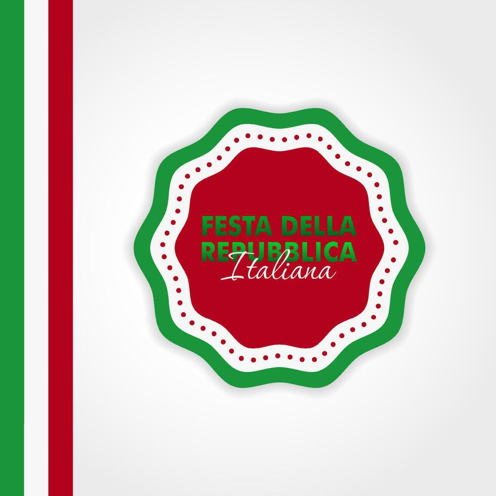 Festa Della Repubblica Italiana, 2 Giungno, Italy republic day 2 June, Italy national flag. Celebration background vector