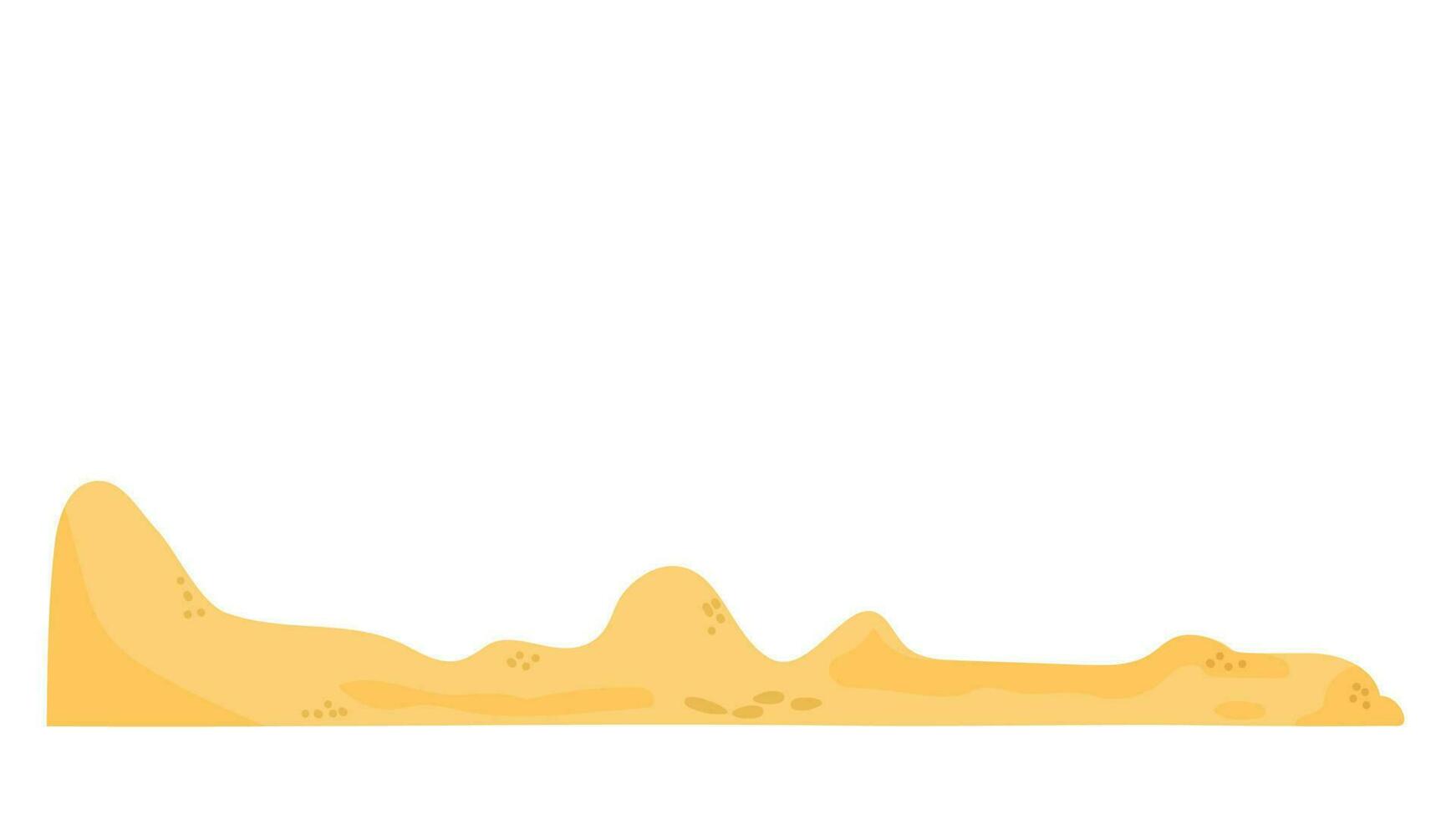 Sand, grit. Vector cartoon illustration.