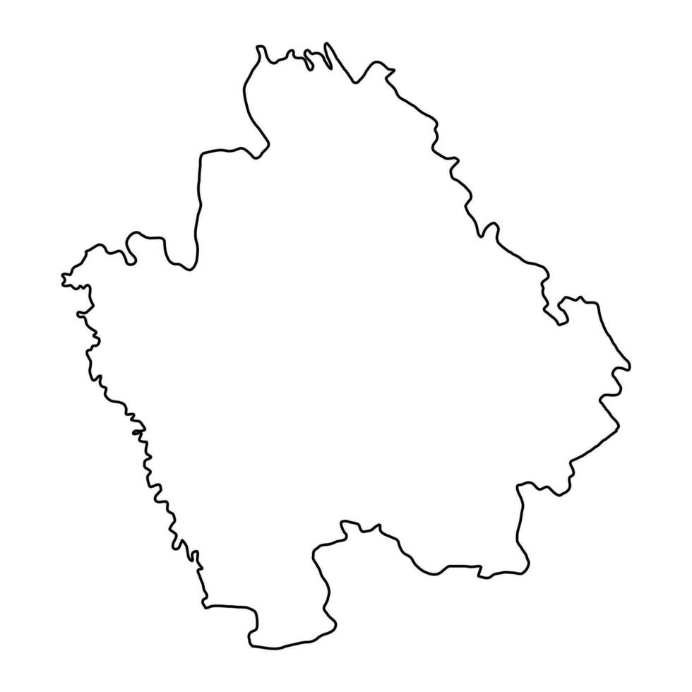 Hincesti district map, province of Moldova. Vector illustration.