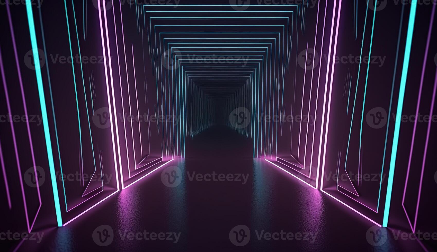 A Futuristic Abstract NeonBackground. photo