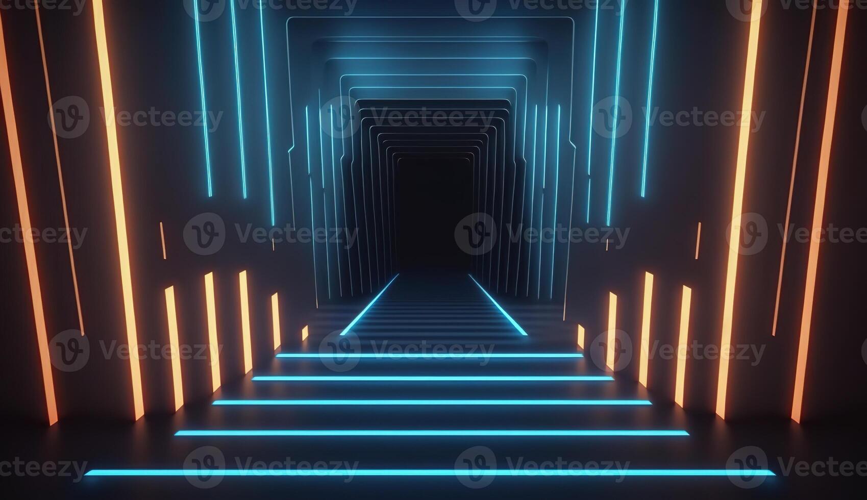 A Futuristic Abstract NeonBackground. photo