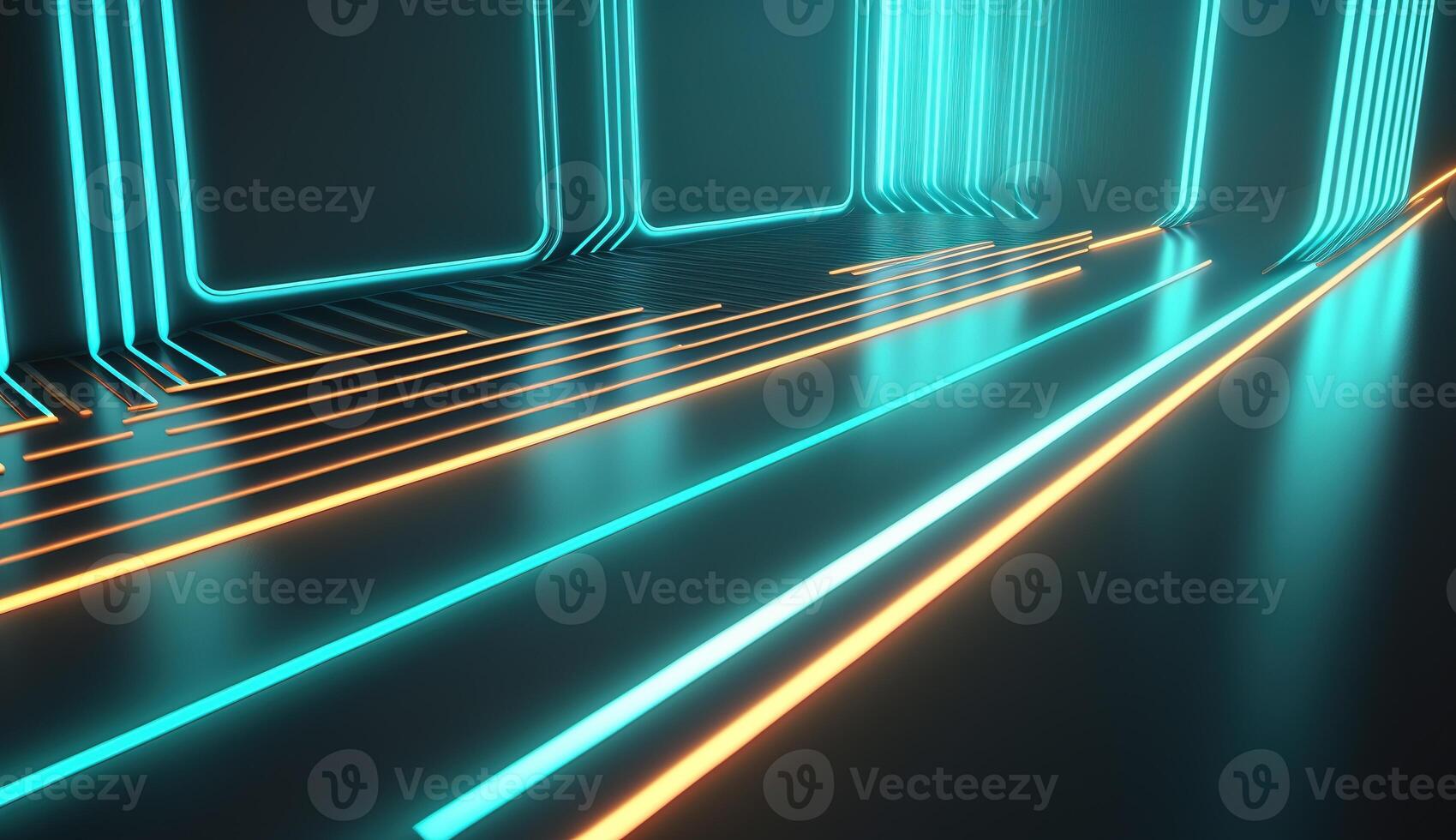 A Futuristic Abstract NeonBackground. photo