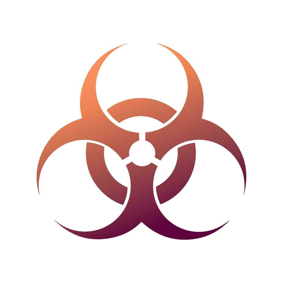 Abstract symbol of toxicity. Toxic waste symbol vector