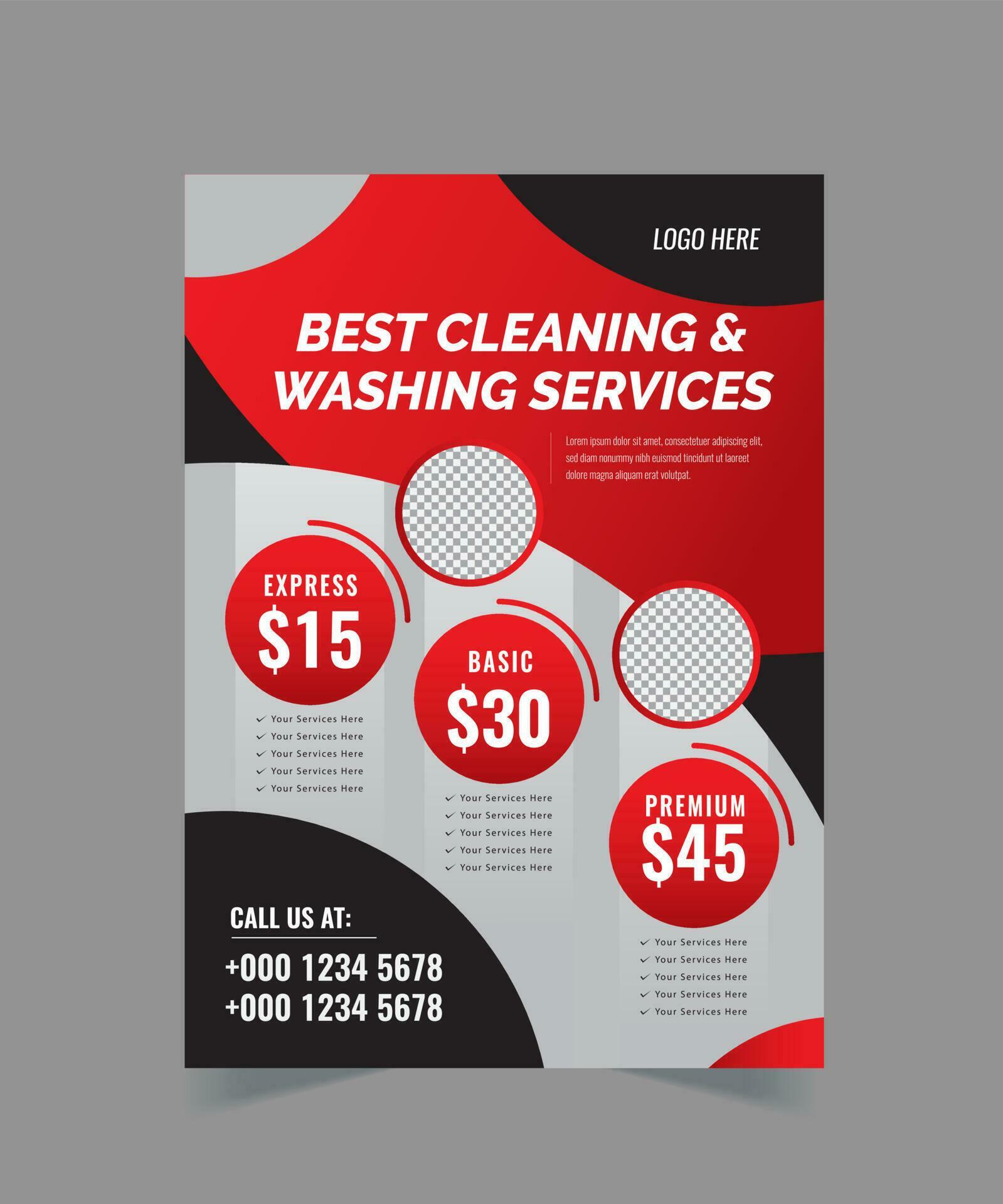 Car Wash Flyer Design Template, Car Cleaning Service flyer, Automobile