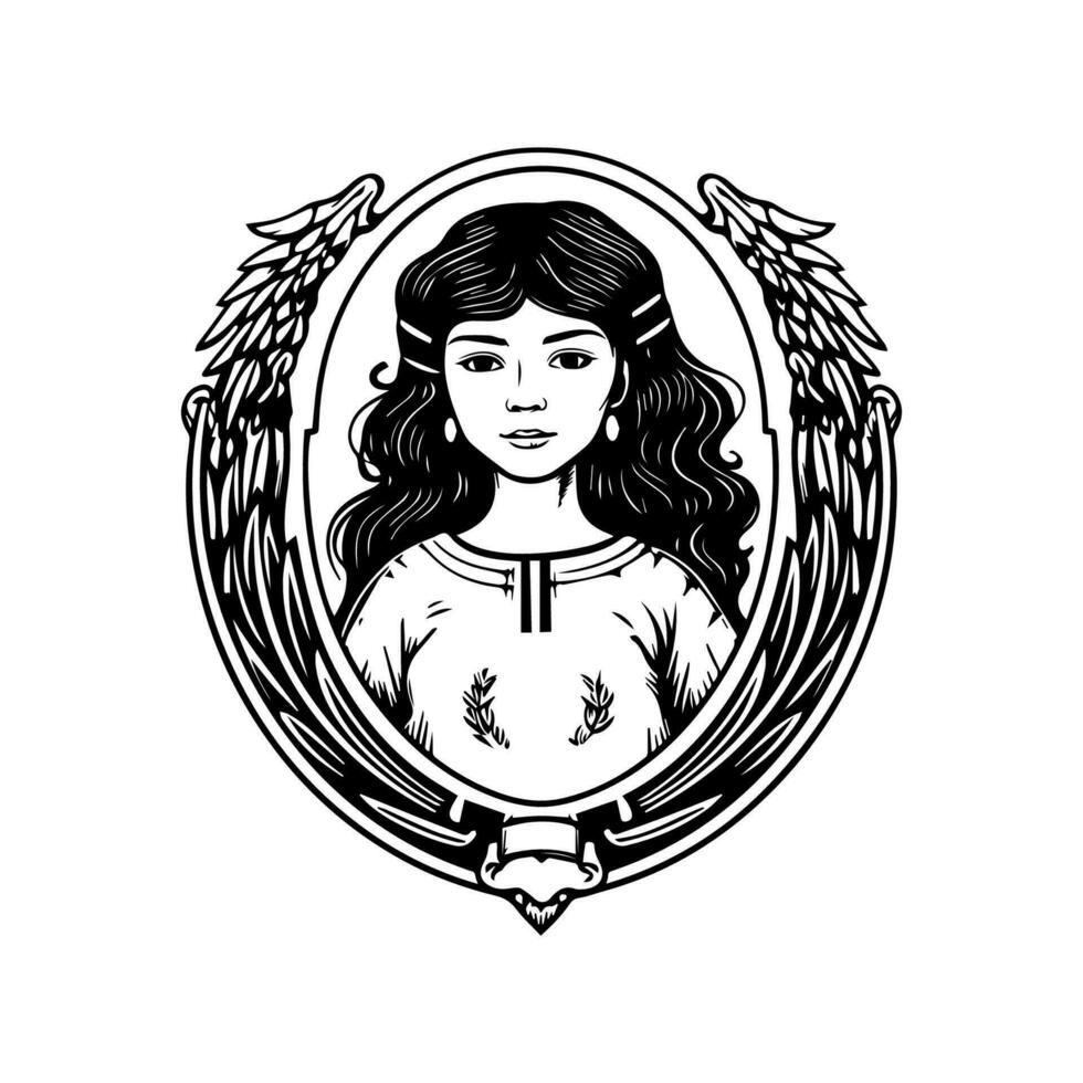 Mexican girl illustration captures the beauty and vibrancy of Mexican culture, perfect for designs with a Latin flair. vector