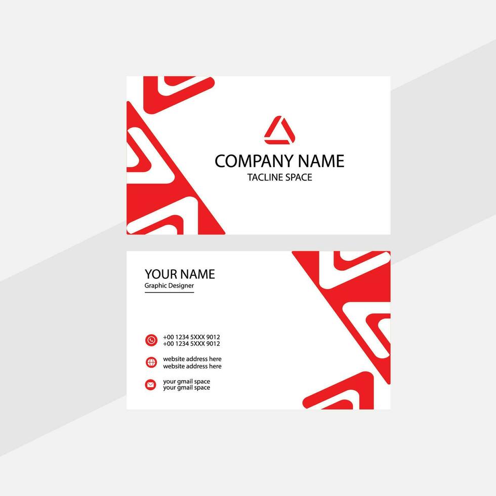 Modern business card design. vector