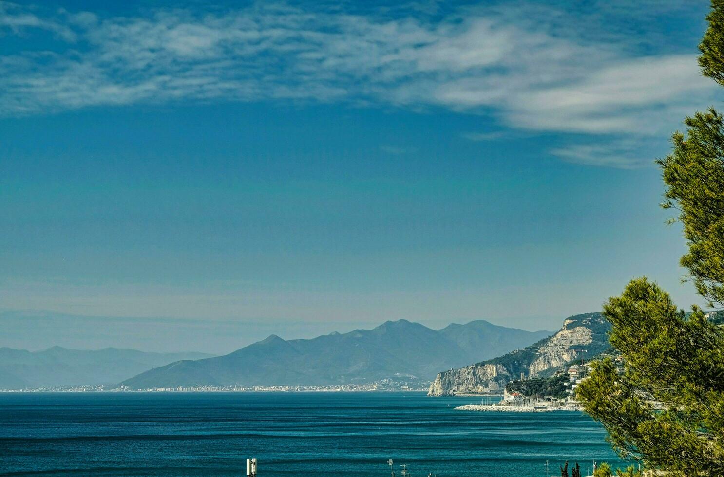 the beautiful Ligurian coast of Varigotti, pearl of the western coast in the summer of 2022 photo