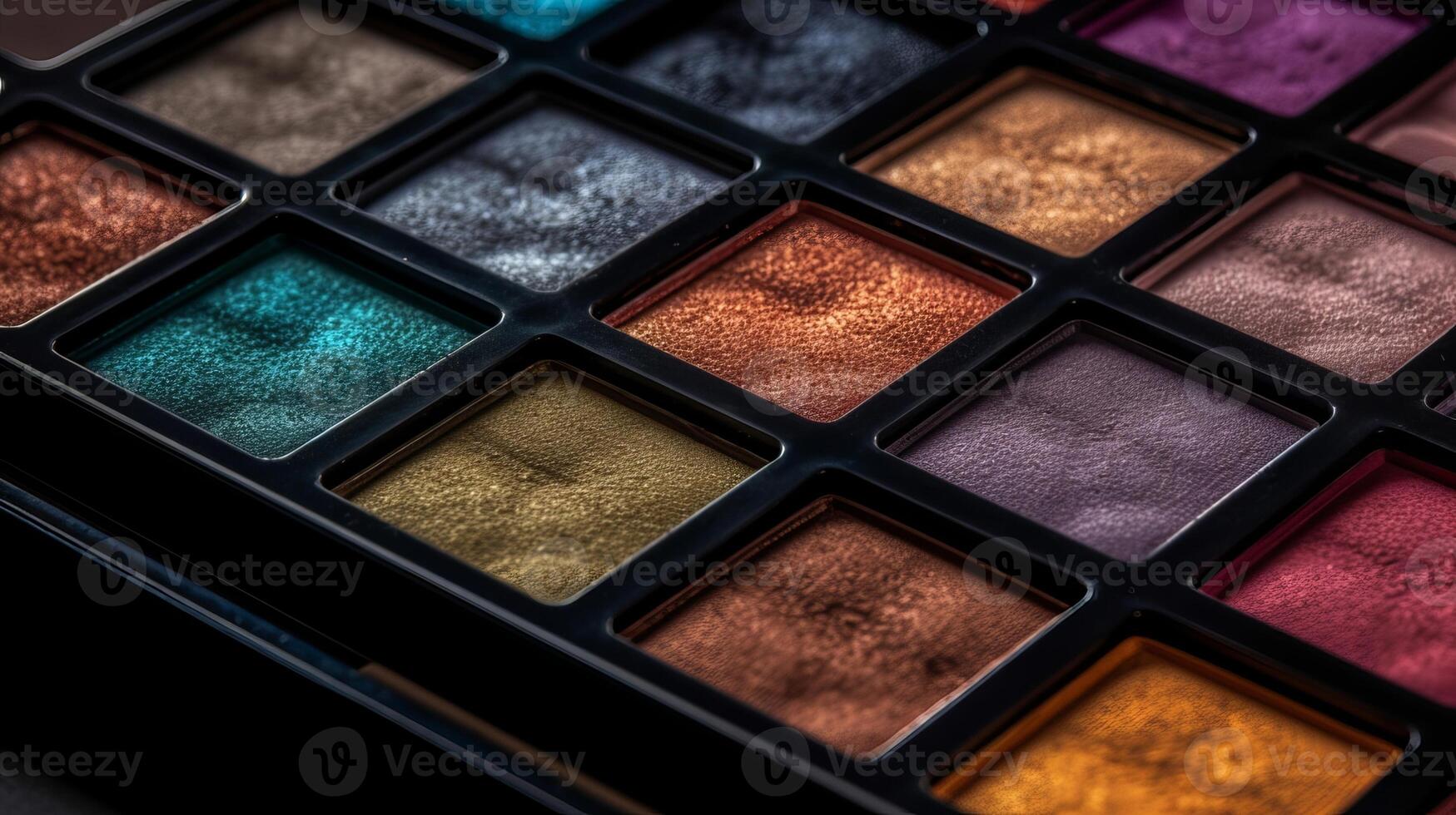 Closeup shot of eye shadow, heavenliness care things, magnificence care items. Competent eyeshadow palette tremendous scale shot. Creative resource, photo