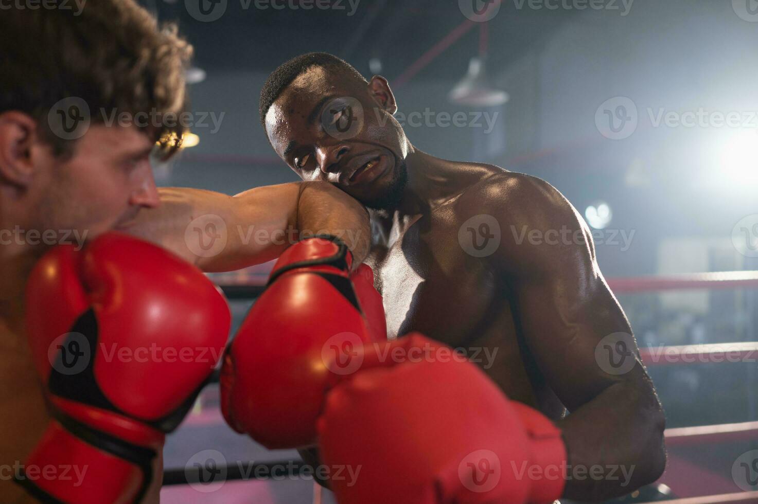 Punching is one of the master techniques of Muay Thai that is used to kick and lift to prevent kicks. which boxers are popularly used as weapons, Muay Thai,Thai martial arts. photo